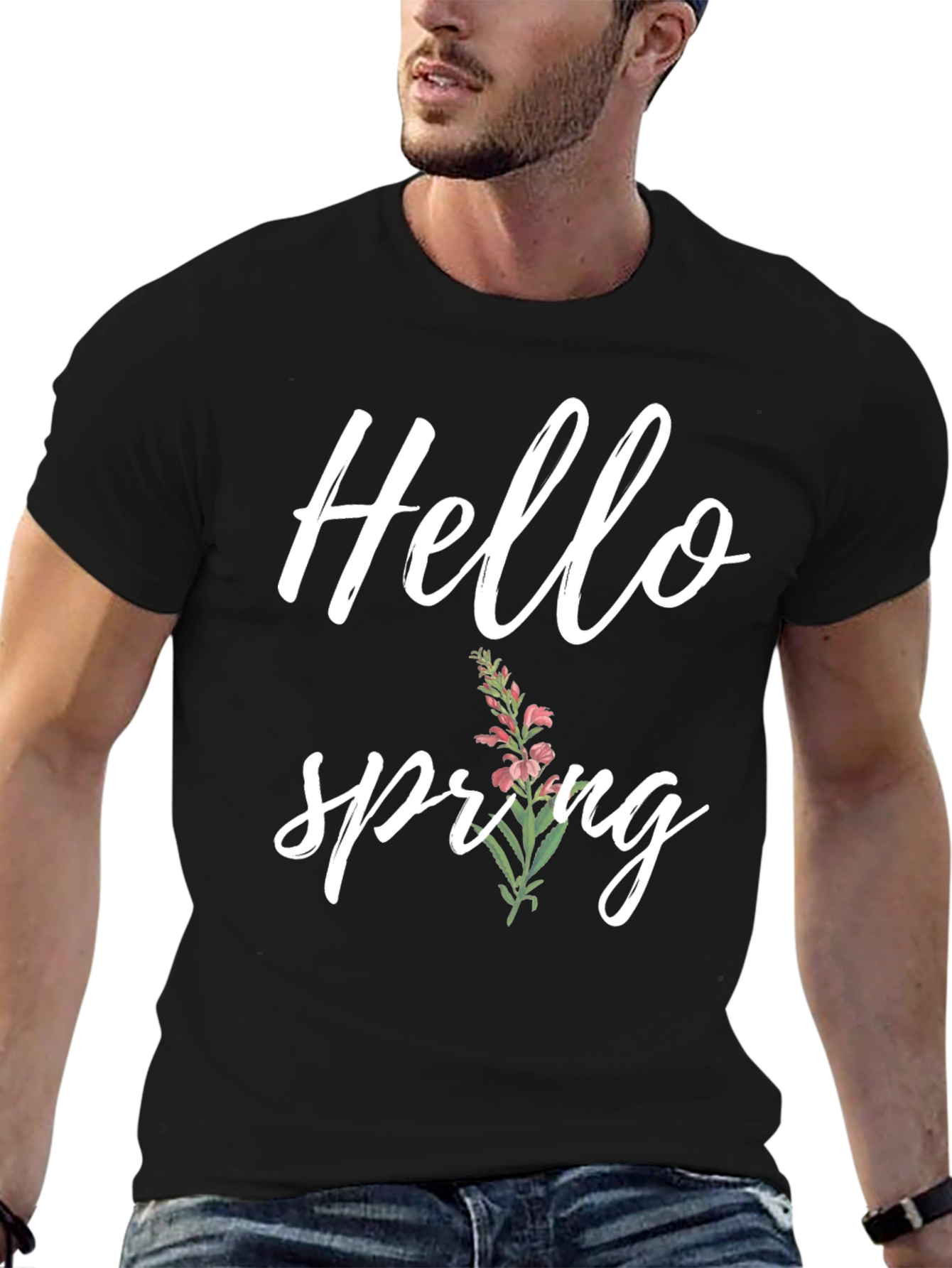 Hello Spring Graphic Tee - Soft Comfort Fit
