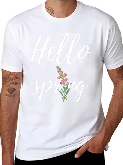 Hello Spring Graphic Tee - Soft Comfort Fit