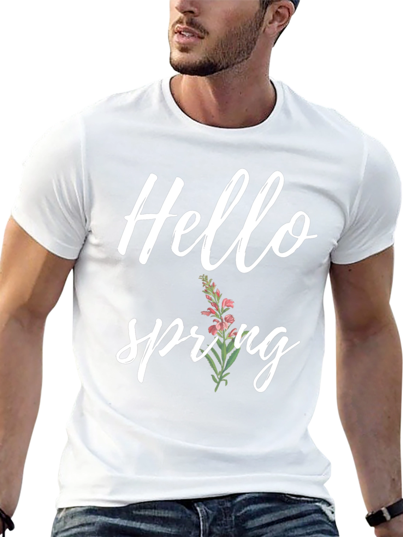 Hello Spring Graphic Tee - Soft Comfort Fit