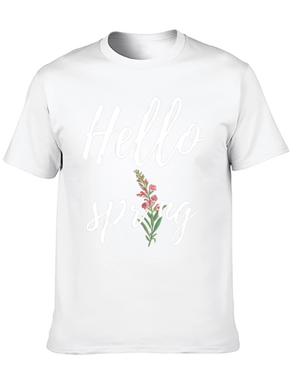 Hello Spring Graphic Tee - Soft Comfort Fit