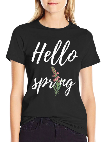 Hello Spring Graphic Tee - Soft Comfort Fit