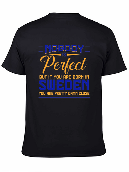Sweden Pride T-Shirt - Nobody is Perfect