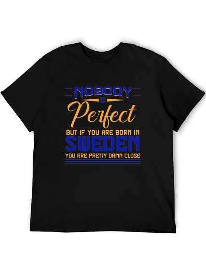 Sweden Pride T-Shirt - Nobody is Perfect
