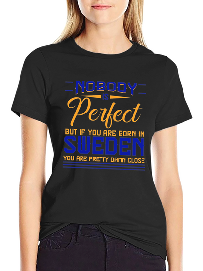 Sweden Pride T-Shirt - Nobody is Perfect