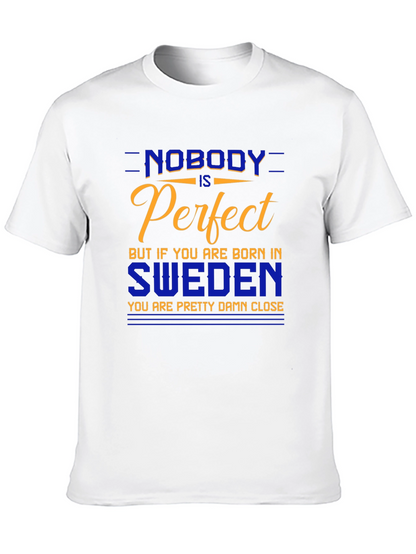 Sweden Pride T-Shirt - Nobody is Perfect