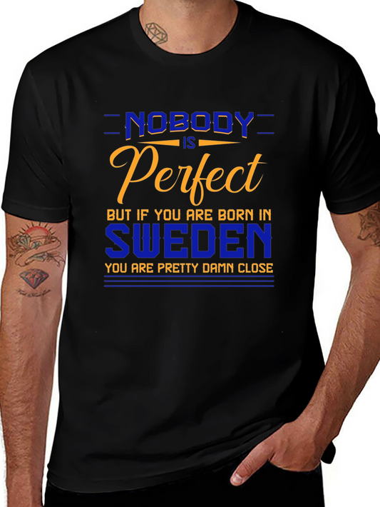 Sweden Pride T-Shirt - Nobody is Perfect