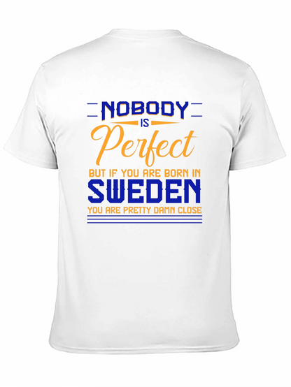 Sweden Pride T-Shirt - Nobody is Perfect