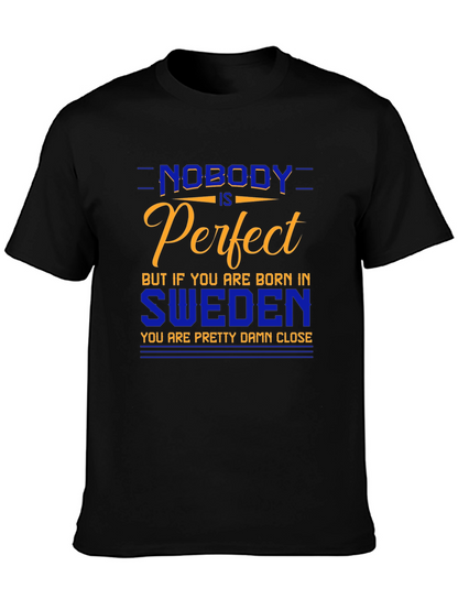 Sweden Pride T-Shirt - Nobody is Perfect