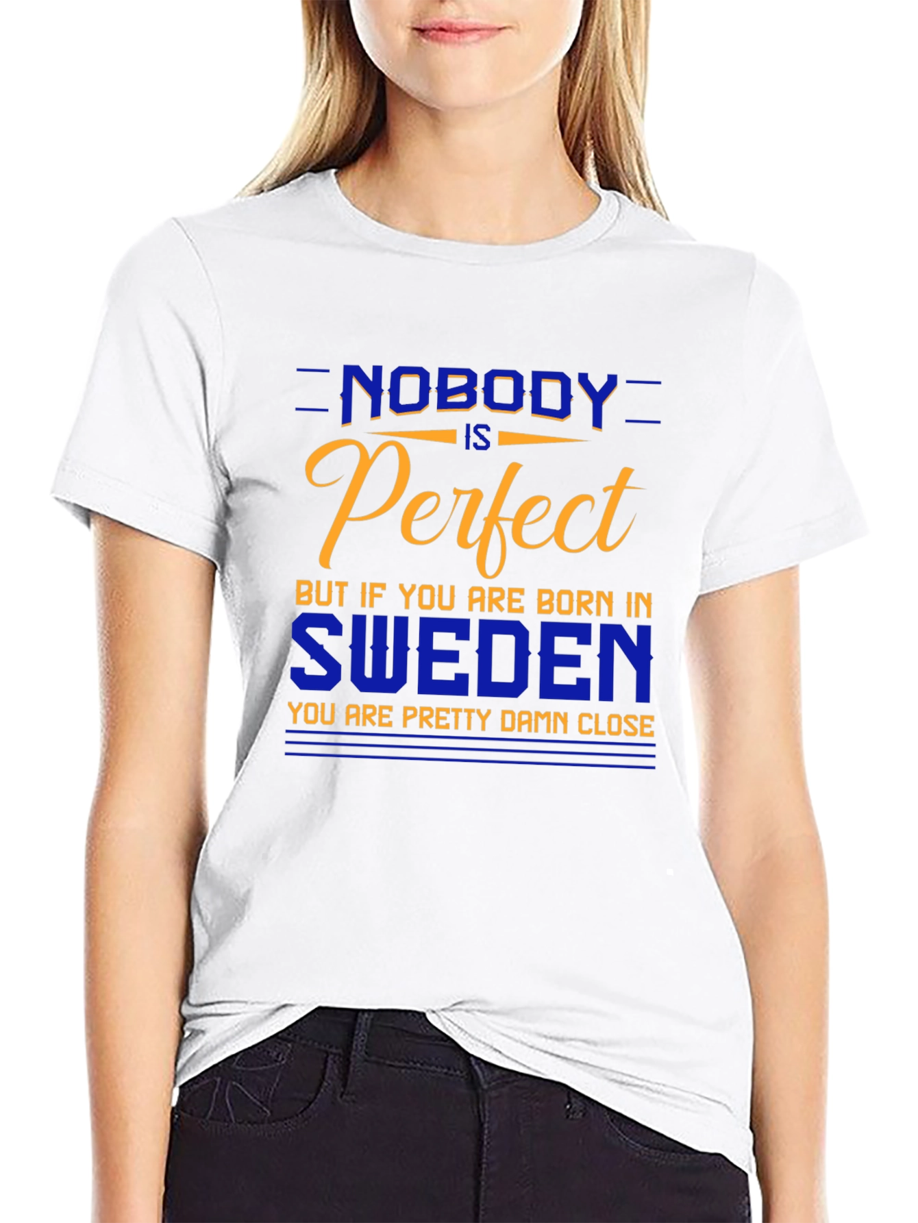 Sweden Pride T-Shirt - Nobody is Perfect