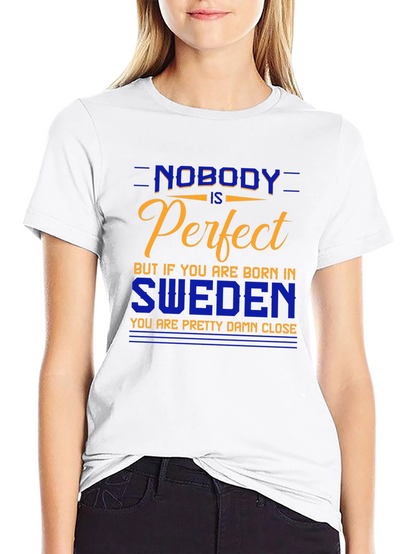Sweden Pride T-Shirt - Nobody is Perfect
