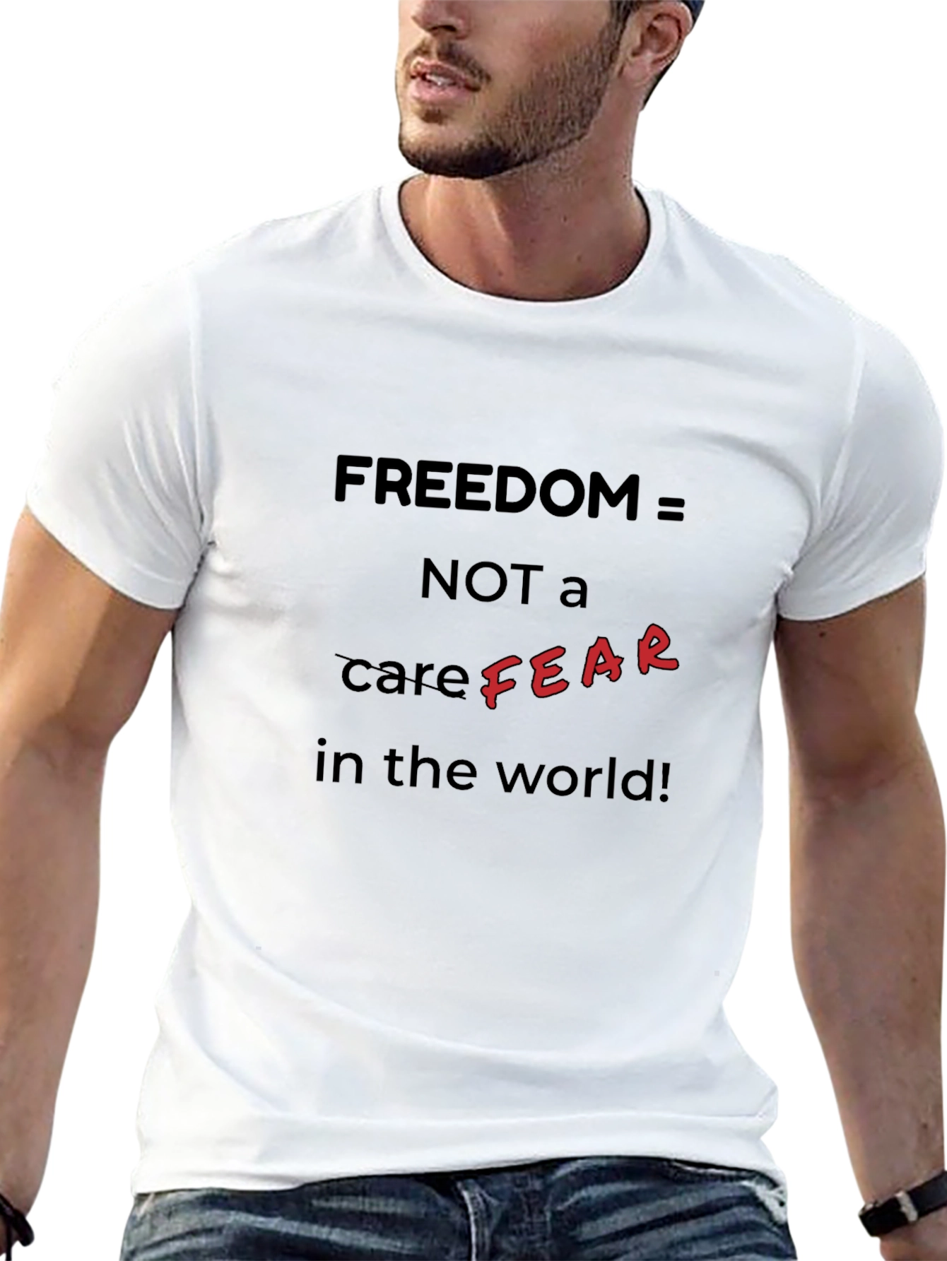 Freedom Graphic Tee: No Fear T-Shirt