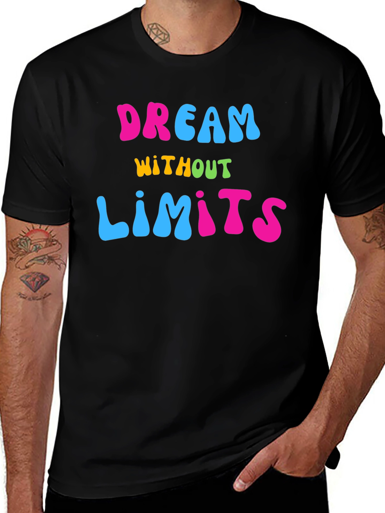 Dream Without Limits Graphic Tee - Black T-Shirt