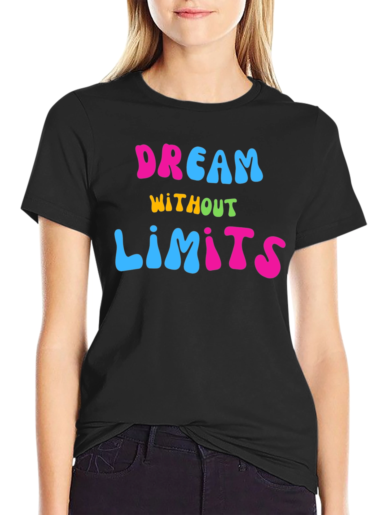 Dream Without Limits Graphic Tee - Black T-Shirt