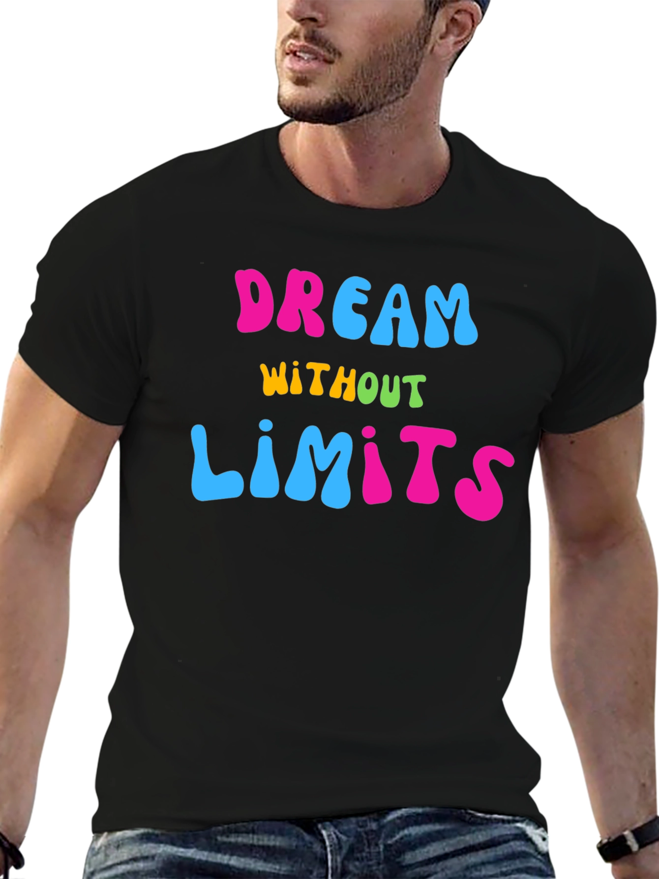 Dream Without Limits Graphic Tee - Black T-Shirt