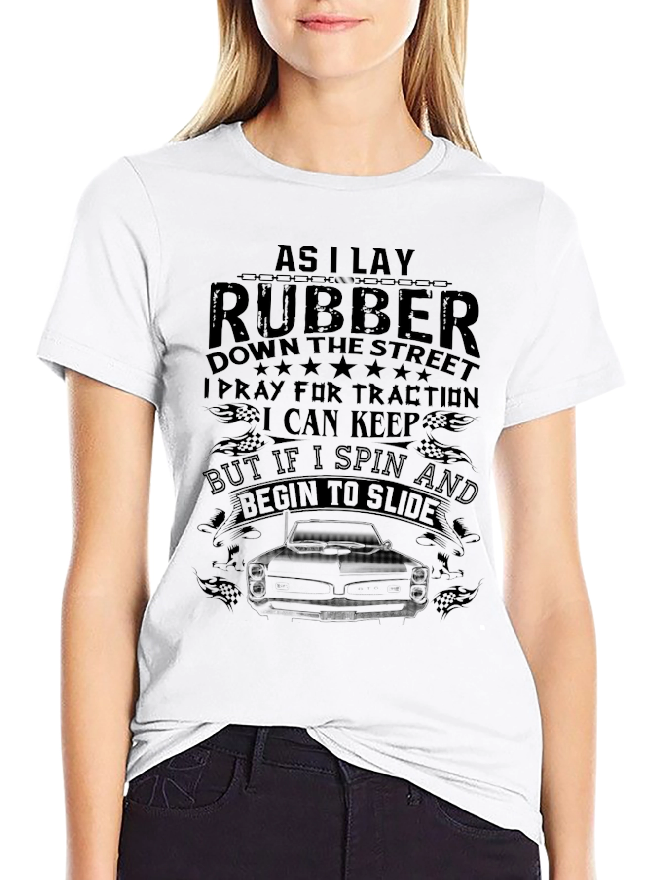 As I Lay Rubber T-Shirt Car Enthusiast Gift