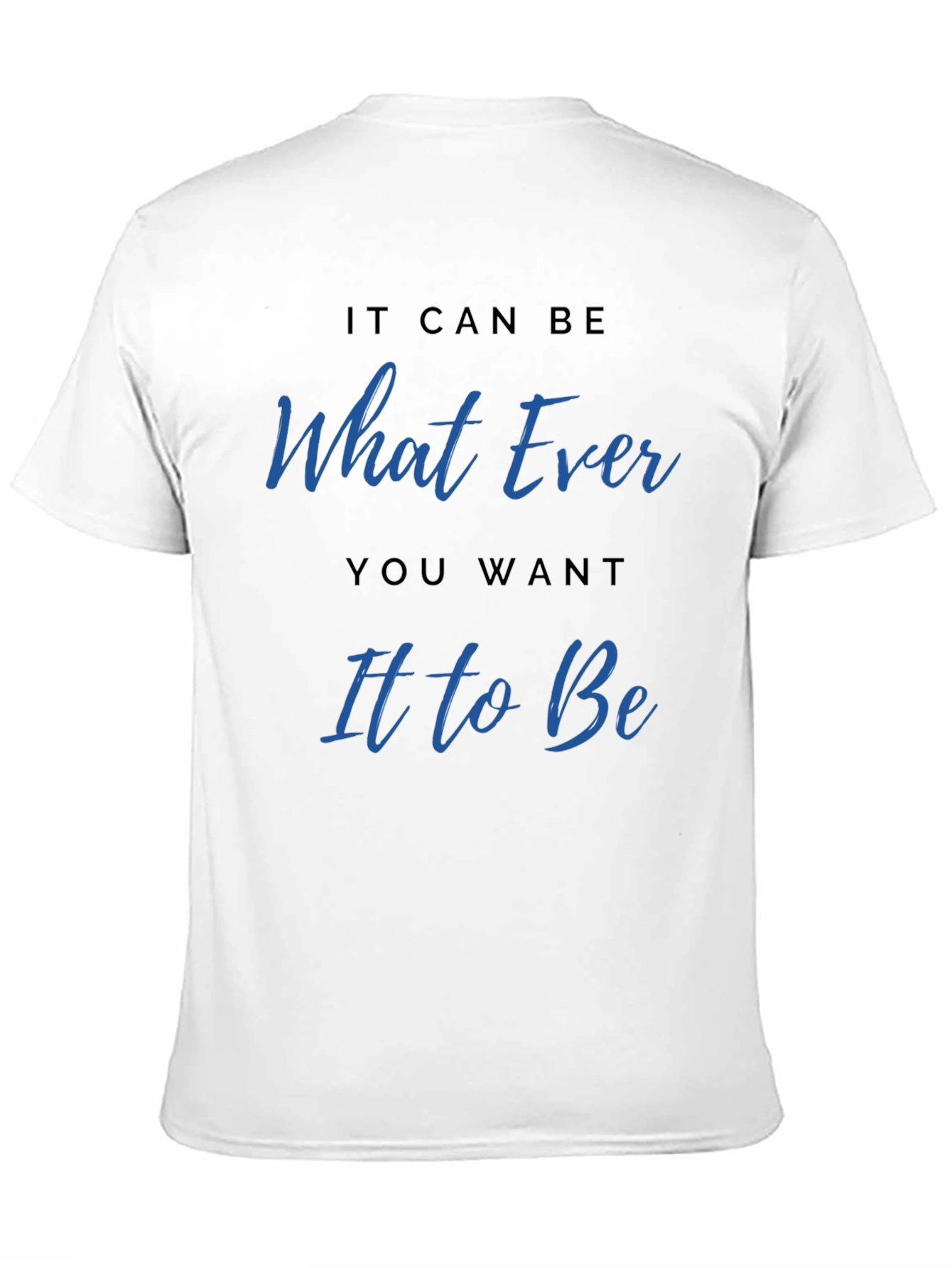 Whatever You Want Graphic Tee - Casual Black T-Shirt