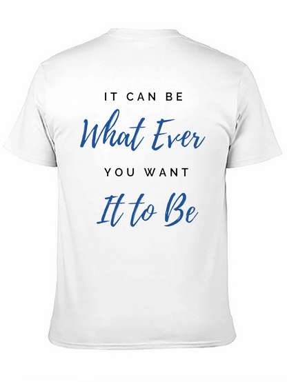 Whatever You Want Graphic Tee - Casual Black T-Shirt
