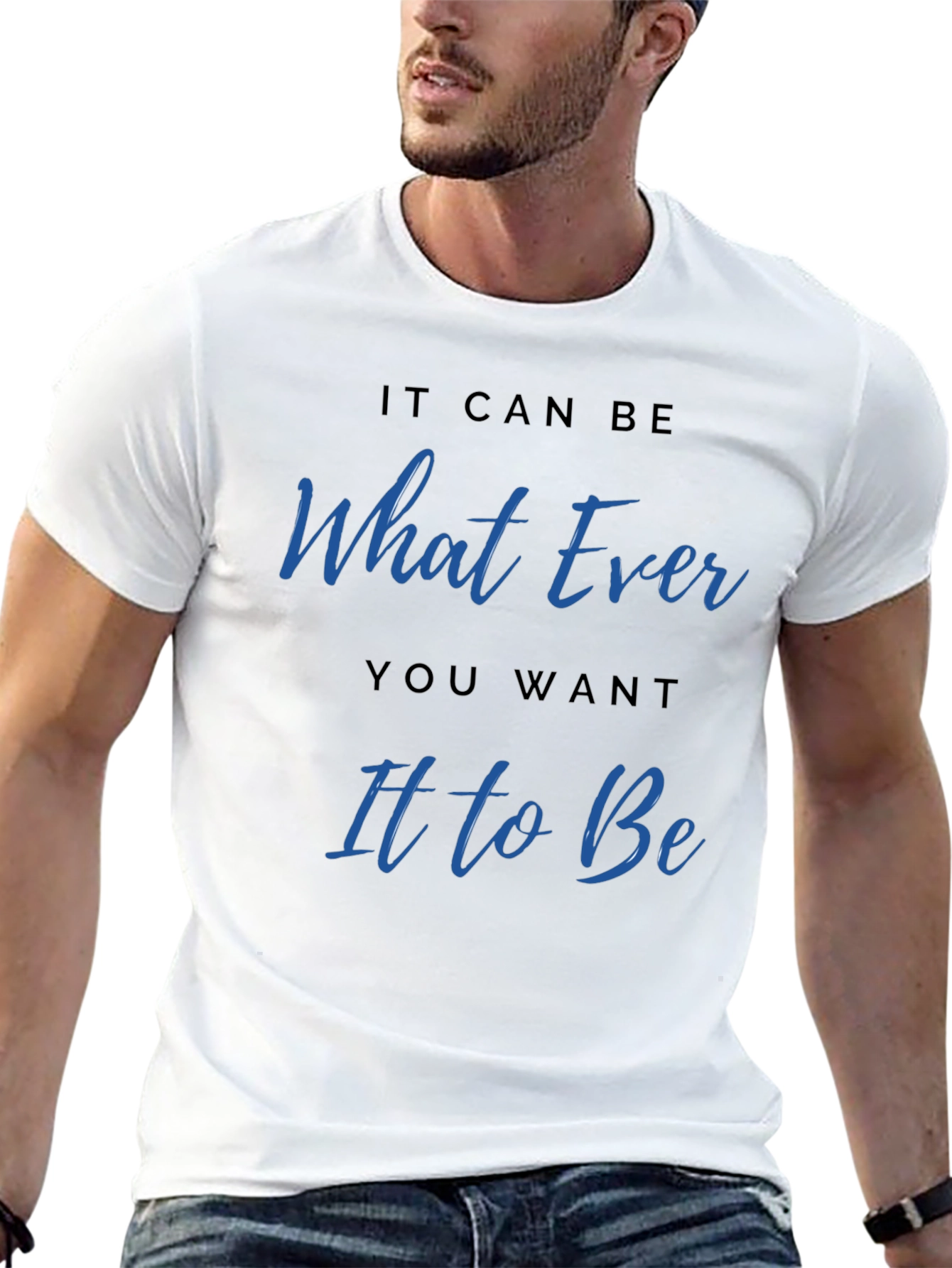 Whatever You Want Graphic Tee - Casual Black T-Shirt