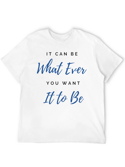 Whatever You Want Graphic Tee - Casual Black T-Shirt