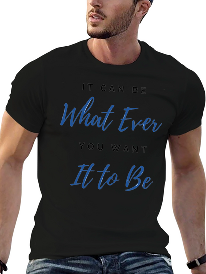 Whatever You Want Graphic Tee - Casual Black T-Shirt