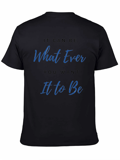 Whatever You Want Graphic Tee - Casual Black T-Shirt