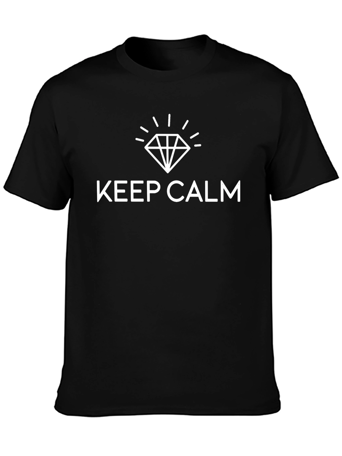 Keep Calm Diamond Black T-Shirt