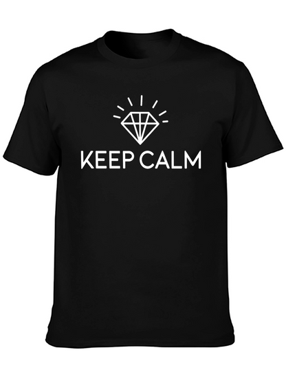 Keep Calm Diamond Black T-Shirt