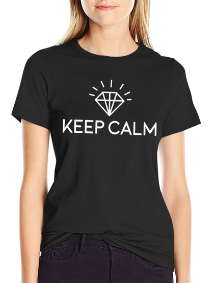 Keep Calm Diamond Black T-Shirt