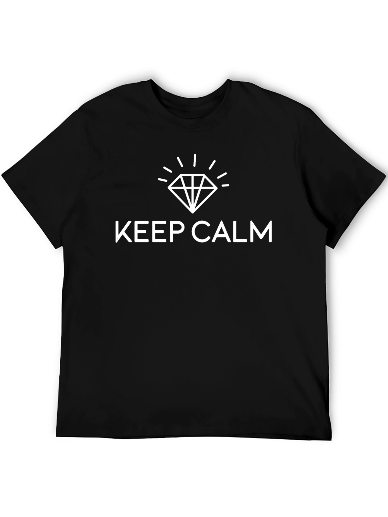 Keep Calm Diamond Black T-Shirt
