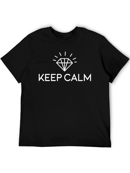 Keep Calm Diamond Black T-Shirt