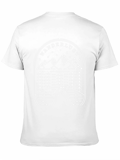 Wanderlust Mountain Graphic Tee - Black