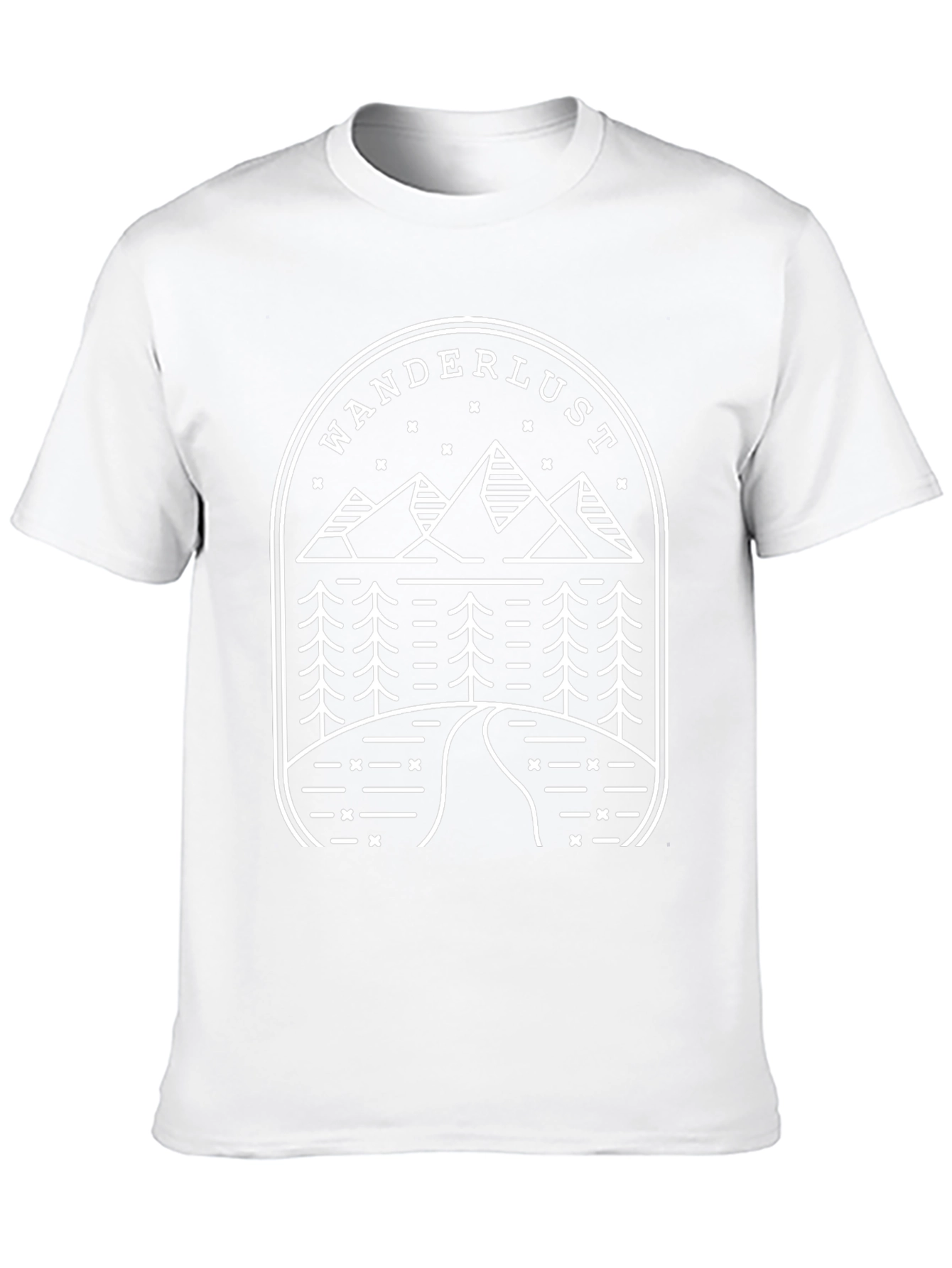 Wanderlust Mountain Graphic Tee - Black