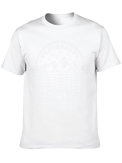 Wanderlust Mountain Graphic Tee - Black