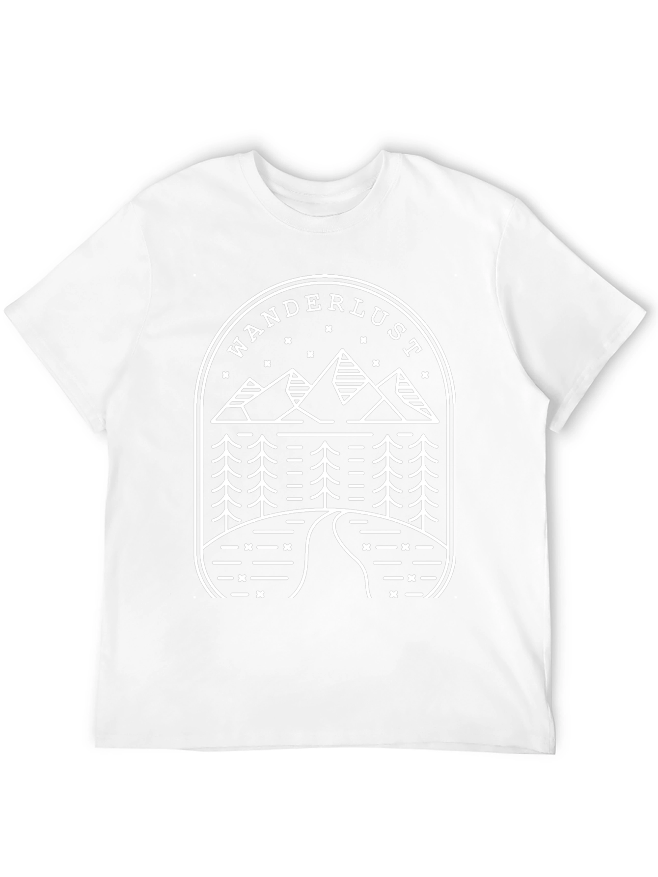 Wanderlust Mountain Graphic Tee - Black
