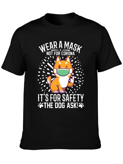 Wear a Mask Dog T-Shirt - Safety First!