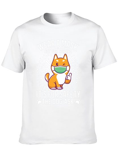 Wear a Mask Dog T-Shirt - Safety First!