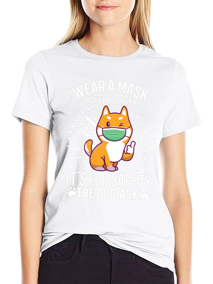 Wear a Mask Dog T-Shirt - Safety First!