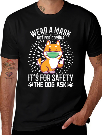 Wear a Mask Dog T-Shirt - Safety First!