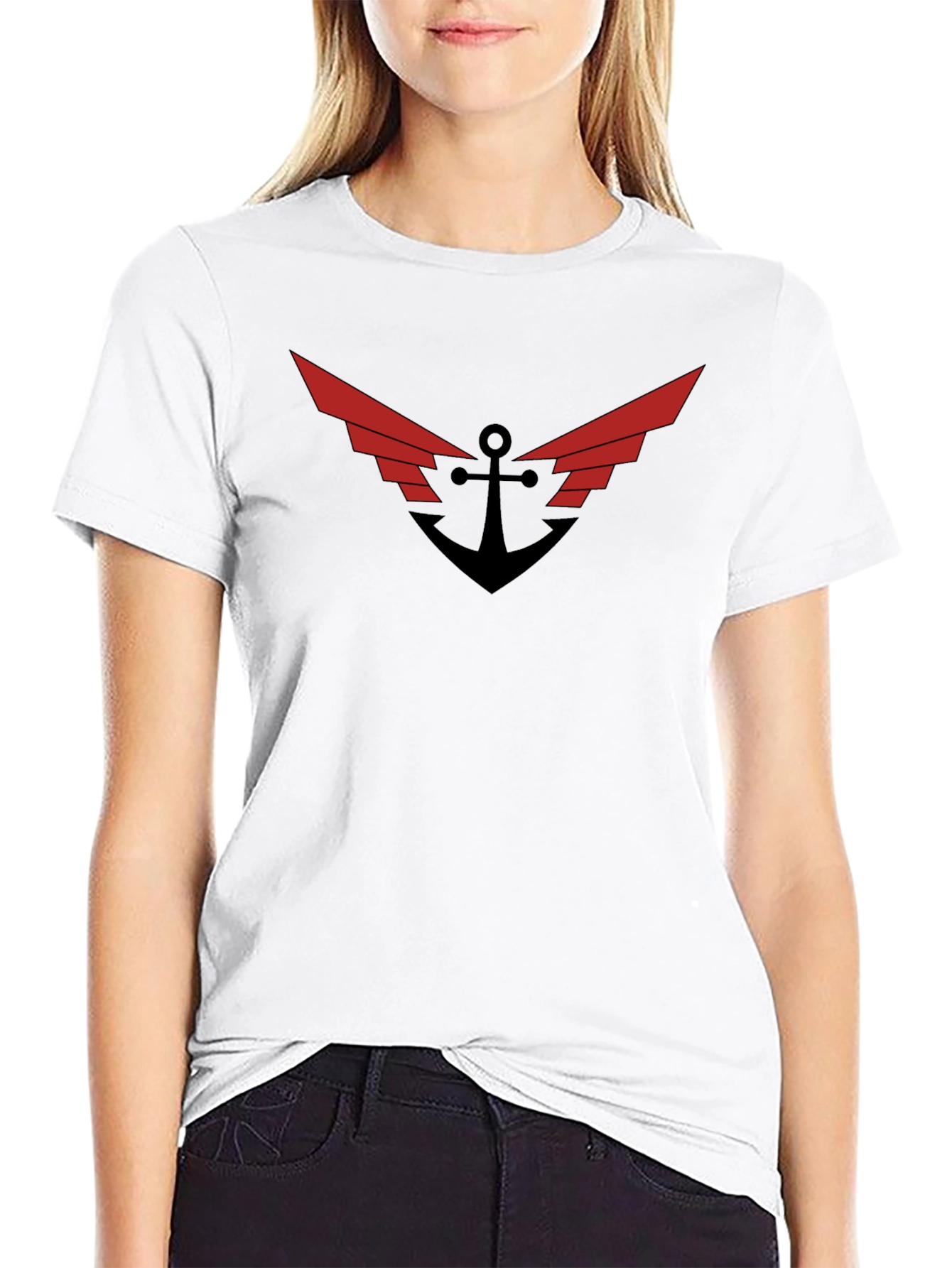 Anchor Wings Graphic Tee - Black