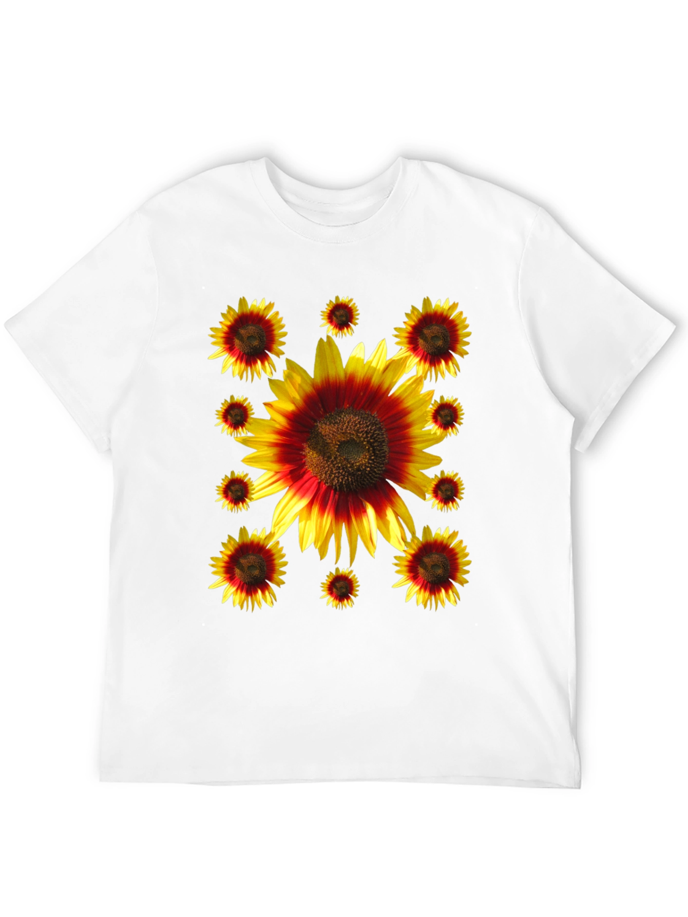 Sunflower Graphic Print Black Tee