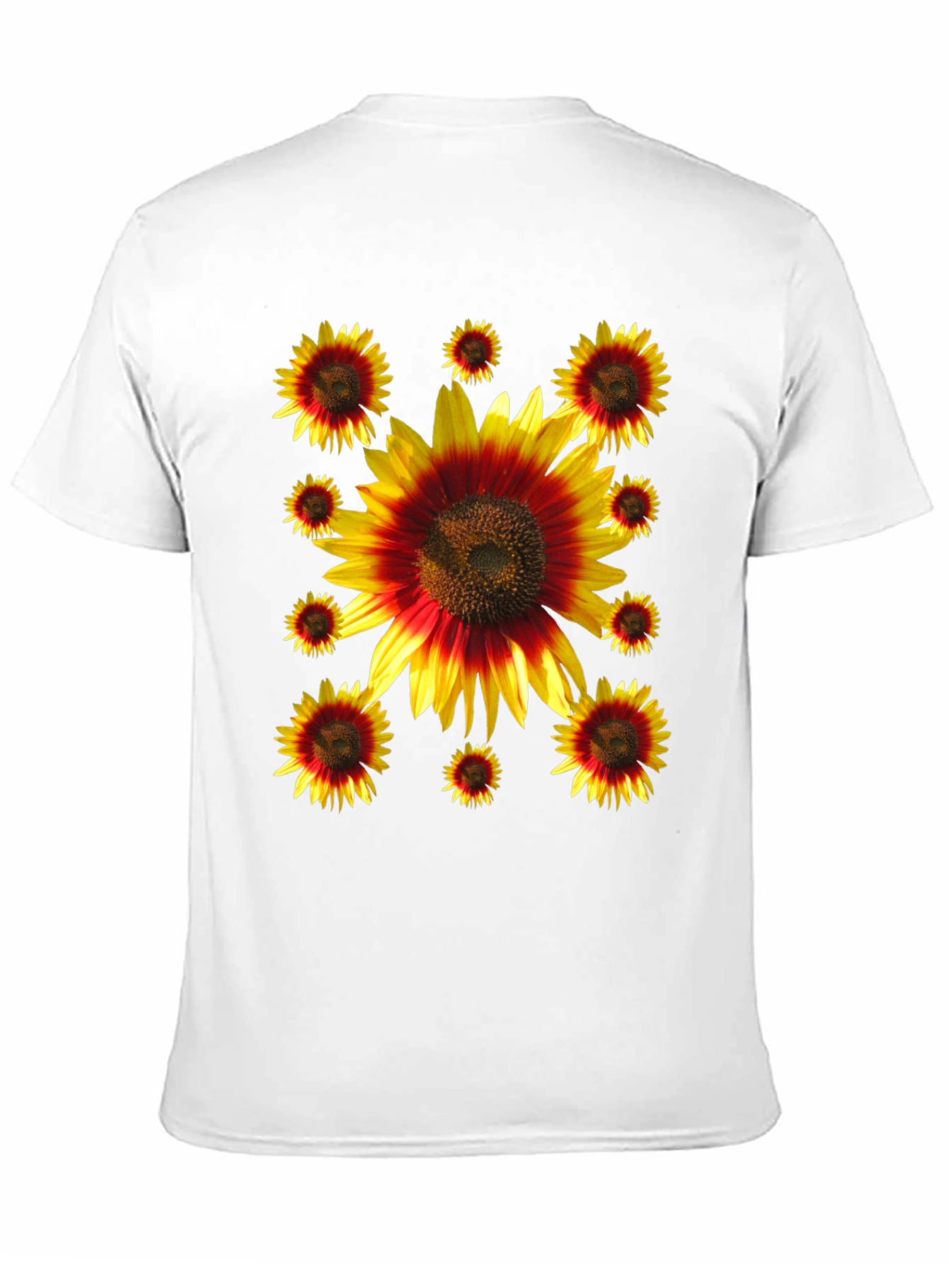 Sunflower Graphic Print Black Tee