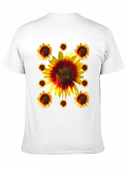 Sunflower Graphic Print Black Tee