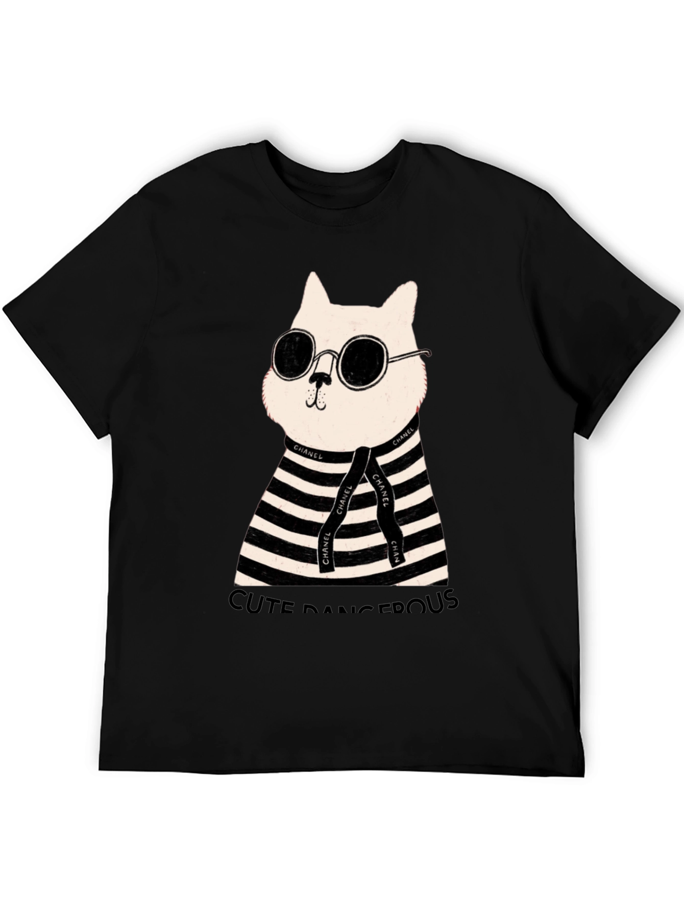 Cool Cat Tee - Cute Dangerous Graphic T-Shirt