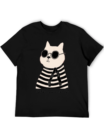 Cool Cat Tee - Cute Dangerous Graphic T-Shirt