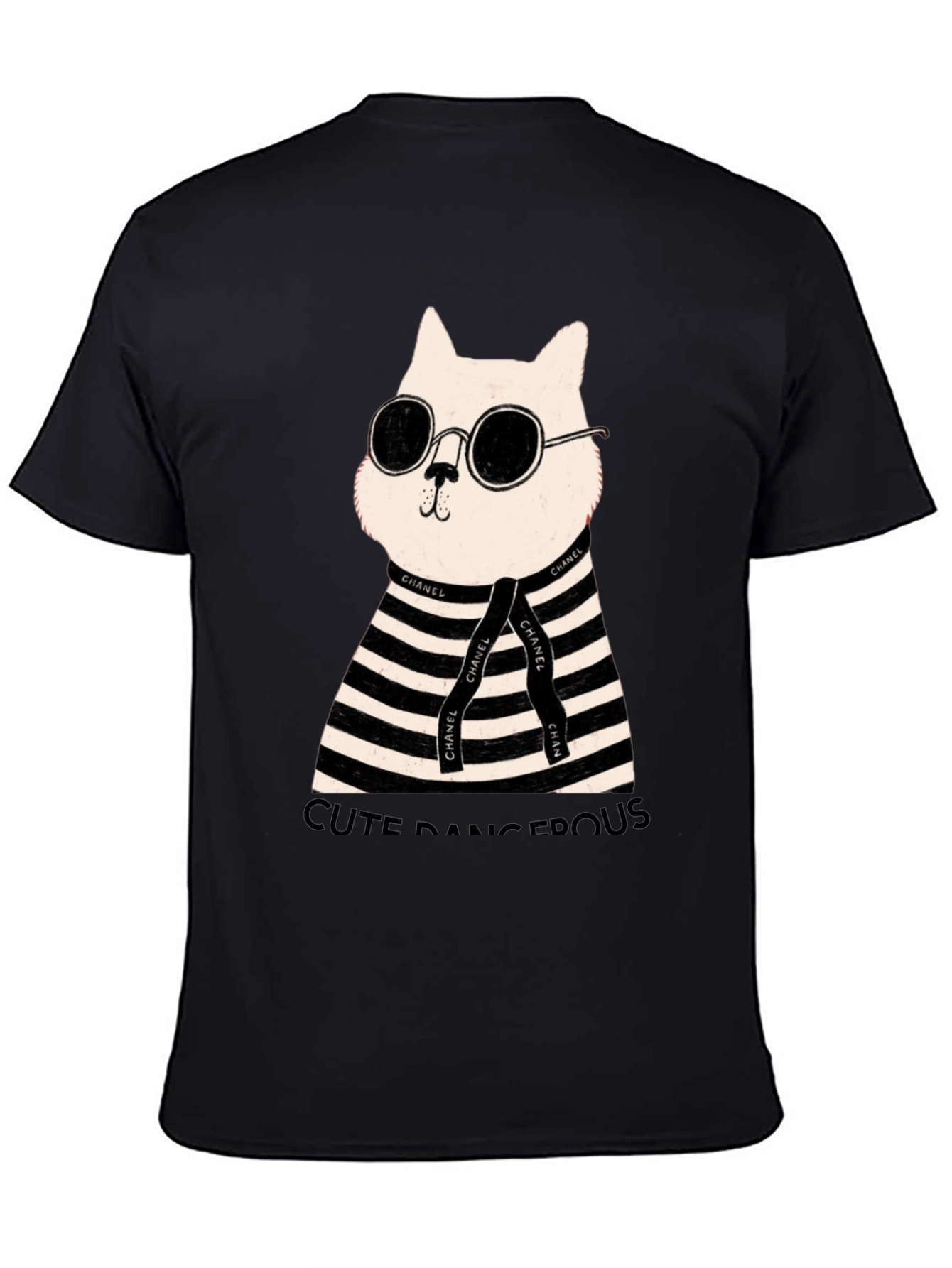 Cool Cat Tee - Cute Dangerous Graphic T-Shirt