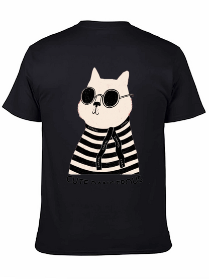 Cool Cat Tee - Cute Dangerous Graphic T-Shirt