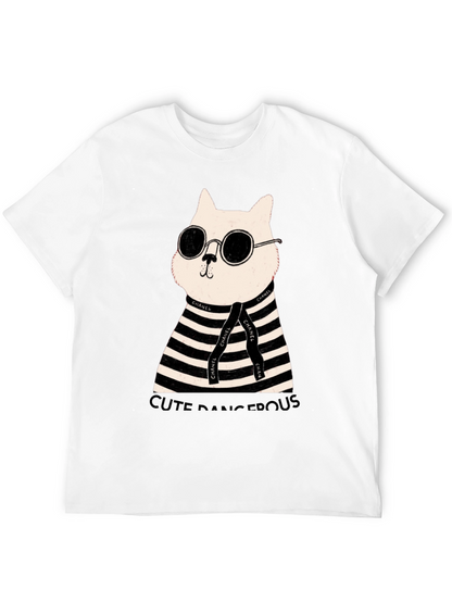 Cool Cat Tee - Cute Dangerous Graphic T-Shirt