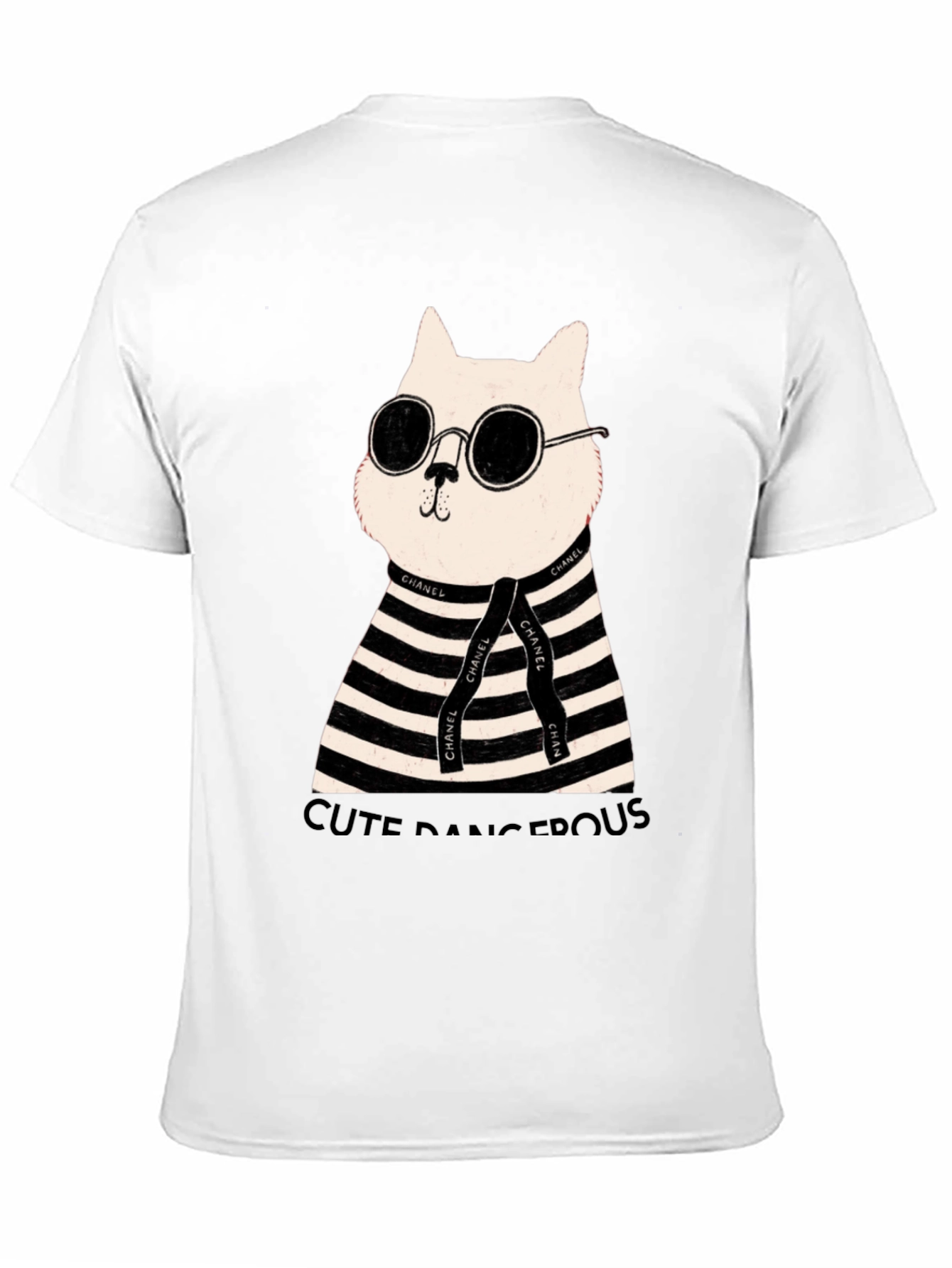 Cool Cat Tee - Cute Dangerous Graphic T-Shirt