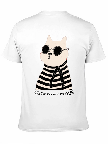 Cool Cat Tee - Cute Dangerous Graphic T-Shirt