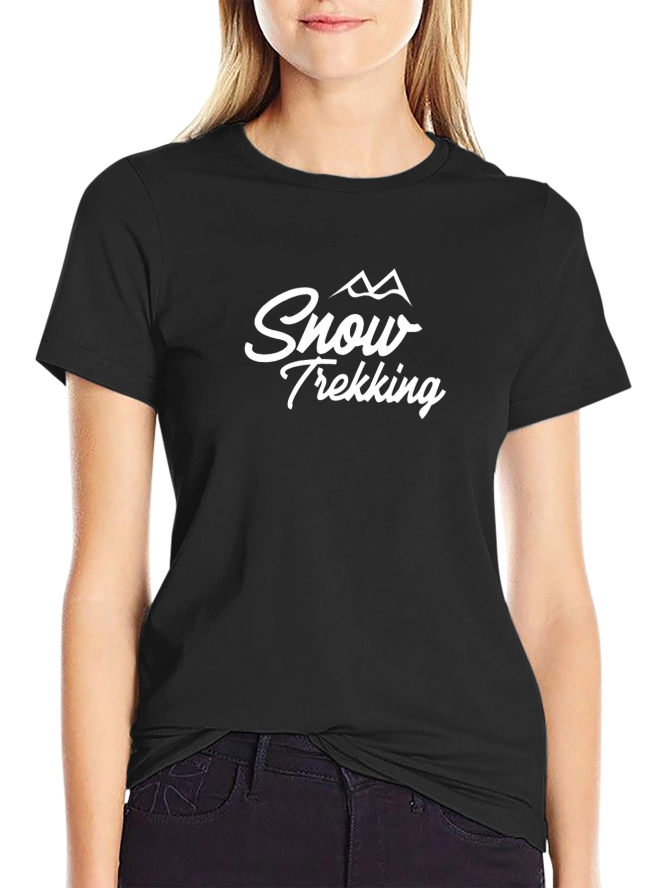 Snow Trekking Graphic Tee - Black